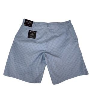 Alan Flusser Performance Golf Shorts New Men's Sz 38 Blue Windowpane NWT